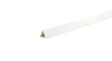 Profilliste ombuk trekantet hvid pvc - 1 m